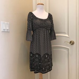 NWOT Sophie Max black/white knit dress